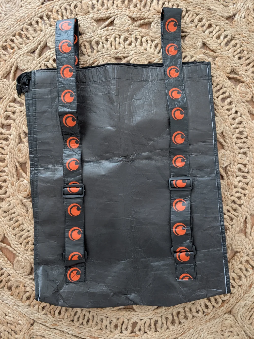 Demon Slayer Infinity Castle Black Graphic Tote Bag